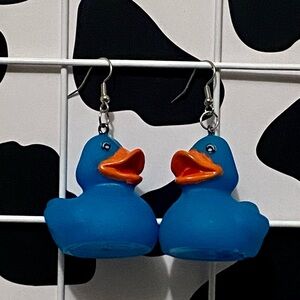 Blue Duck Earrings